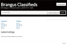 Tablet Screenshot of classified.gobrangus.com